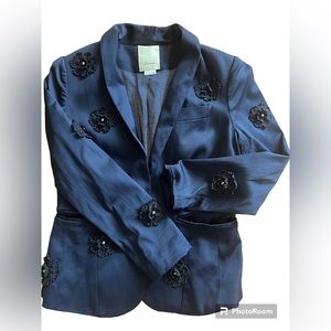 Anthropologie: Navy Blazer.
